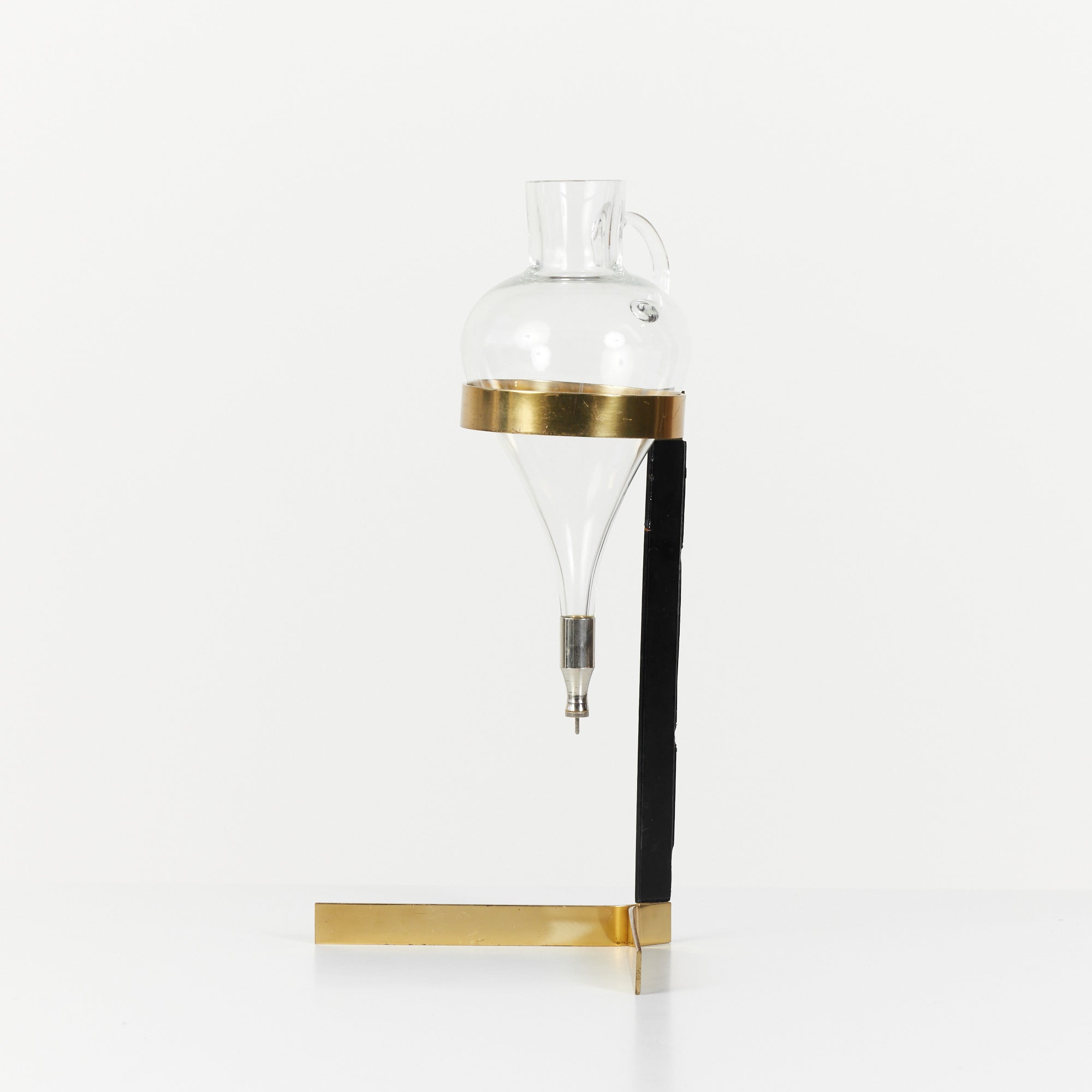 Glass and Brass Decanter by Carl Auböck