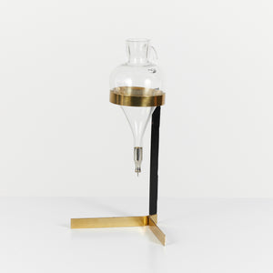Glass and Brass Decanter by Carl Auböck