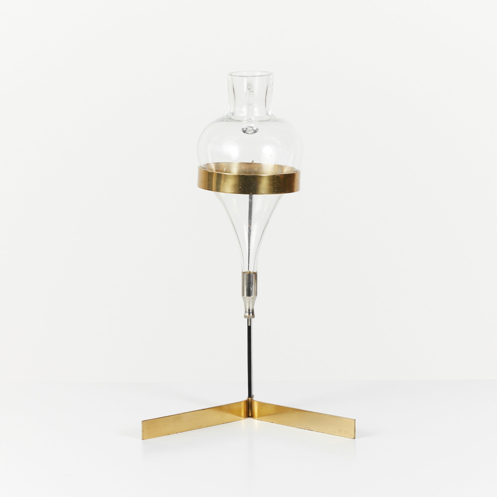 Glass and Brass Decanter by Carl Auböck