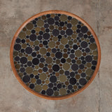Gordon & Jane Martz Coin Tile Mosaic Side Table