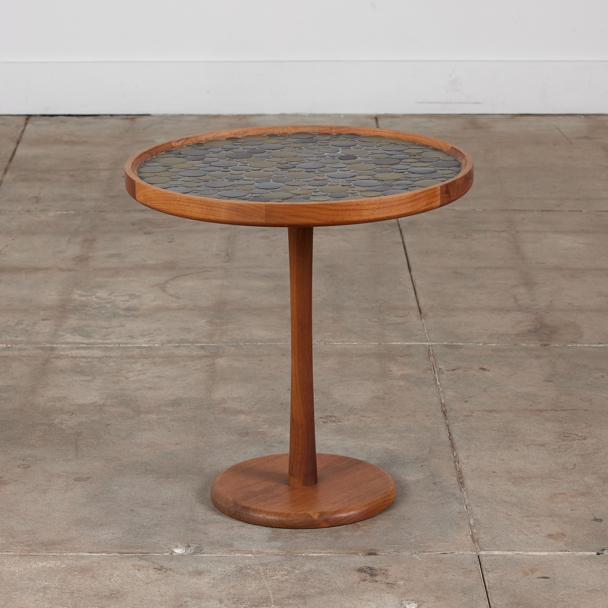 Gordon & Jane Martz Coin Tile Mosaic Side Table