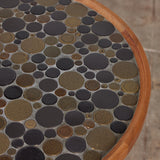 Gordon & Jane Martz Coin Tile Mosaic Side Table