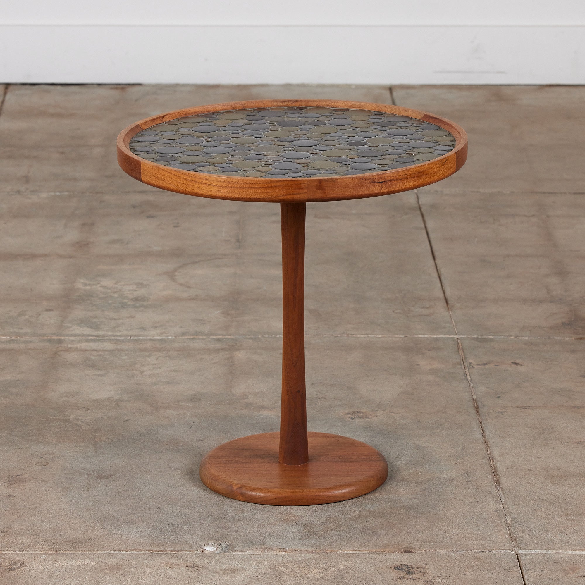 Gordon & Jane Martz Coin Tile Mosaic Side Table