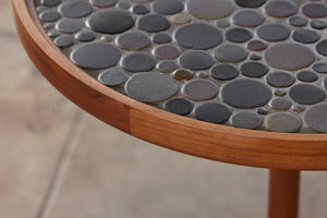 Gordon & Jane Martz Coin Tile Mosaic Side Table