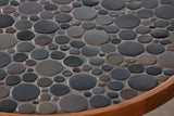 Gordon & Jane Martz Coin Tile Mosaic Side Table