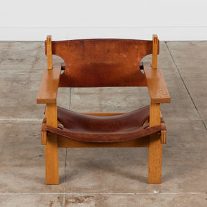 Gunnar H. Guðmundsson Leather Sling Chair