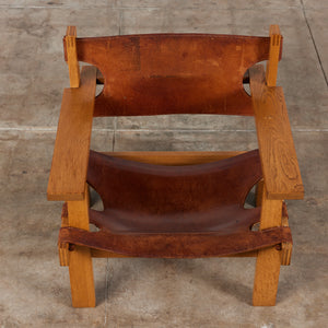 Gunnar H. Guðmundsson Leather Sling Chair