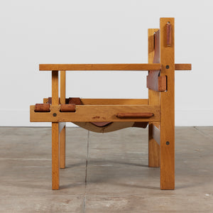 Gunnar H. Guðmundsson Leather Sling Chair