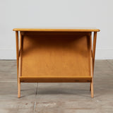 Heywood Wakefield Side Table with Magazine Rack