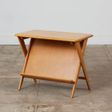Heywood Wakefield Side Table with Magazine Rack