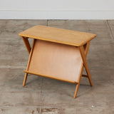 Heywood Wakefield Side Table with Magazine Rack
