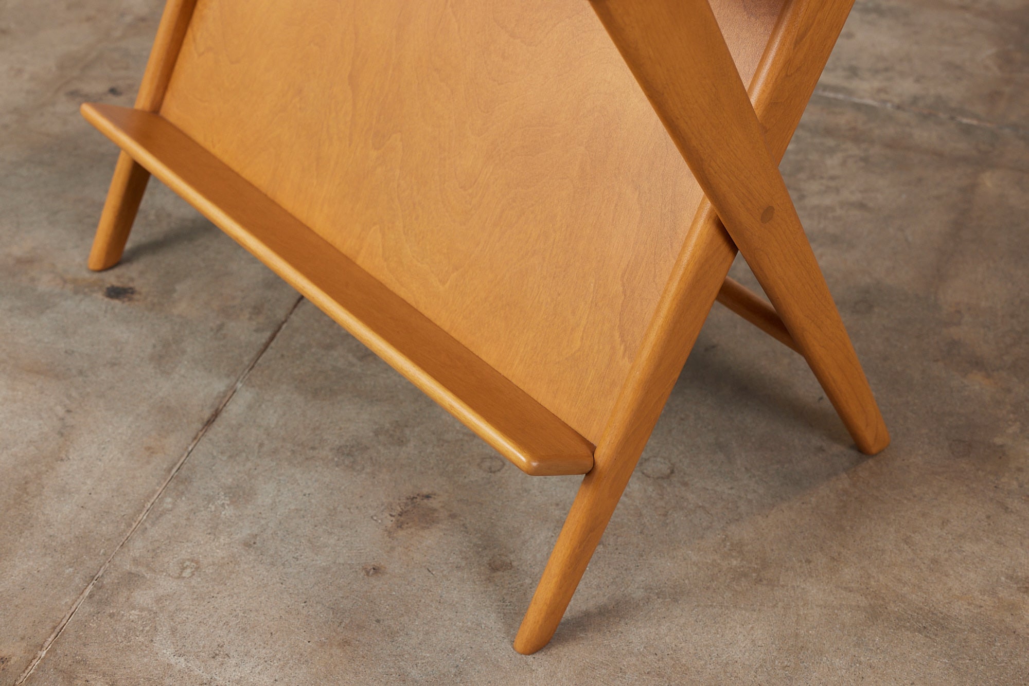 Heywood Wakefield Side Table with Magazine Rack
