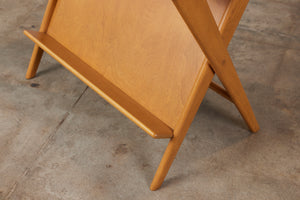 Heywood Wakefield Side Table with Magazine Rack