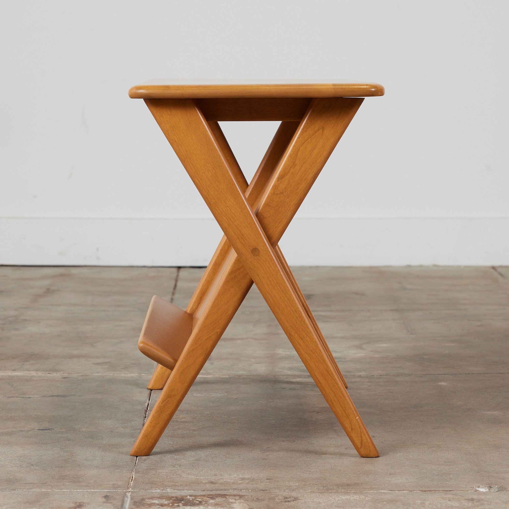 Heywood Wakefield Side Table with Magazine Rack