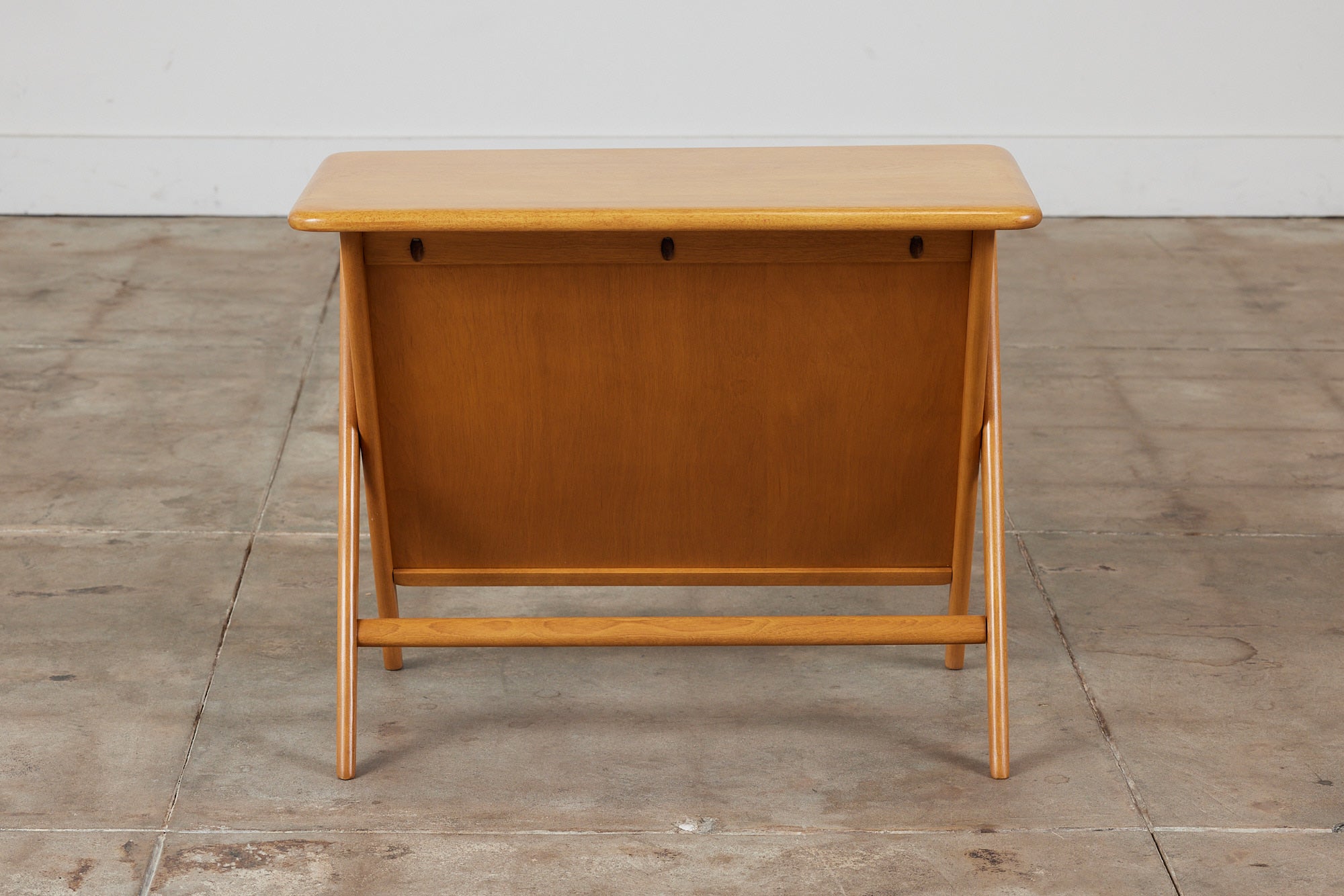 Heywood Wakefield Side Table with Magazine Rack