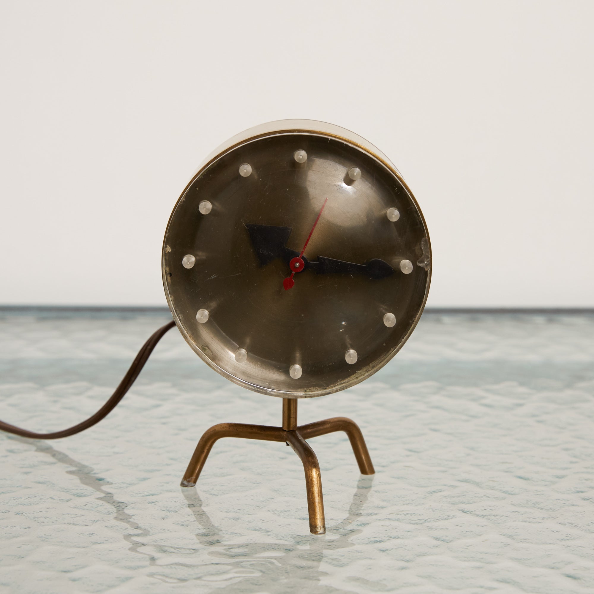 George Nelson Brass Clock for Howard Miller – DEN