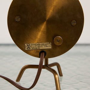 George Nelson Brass Clock for Howard Miller