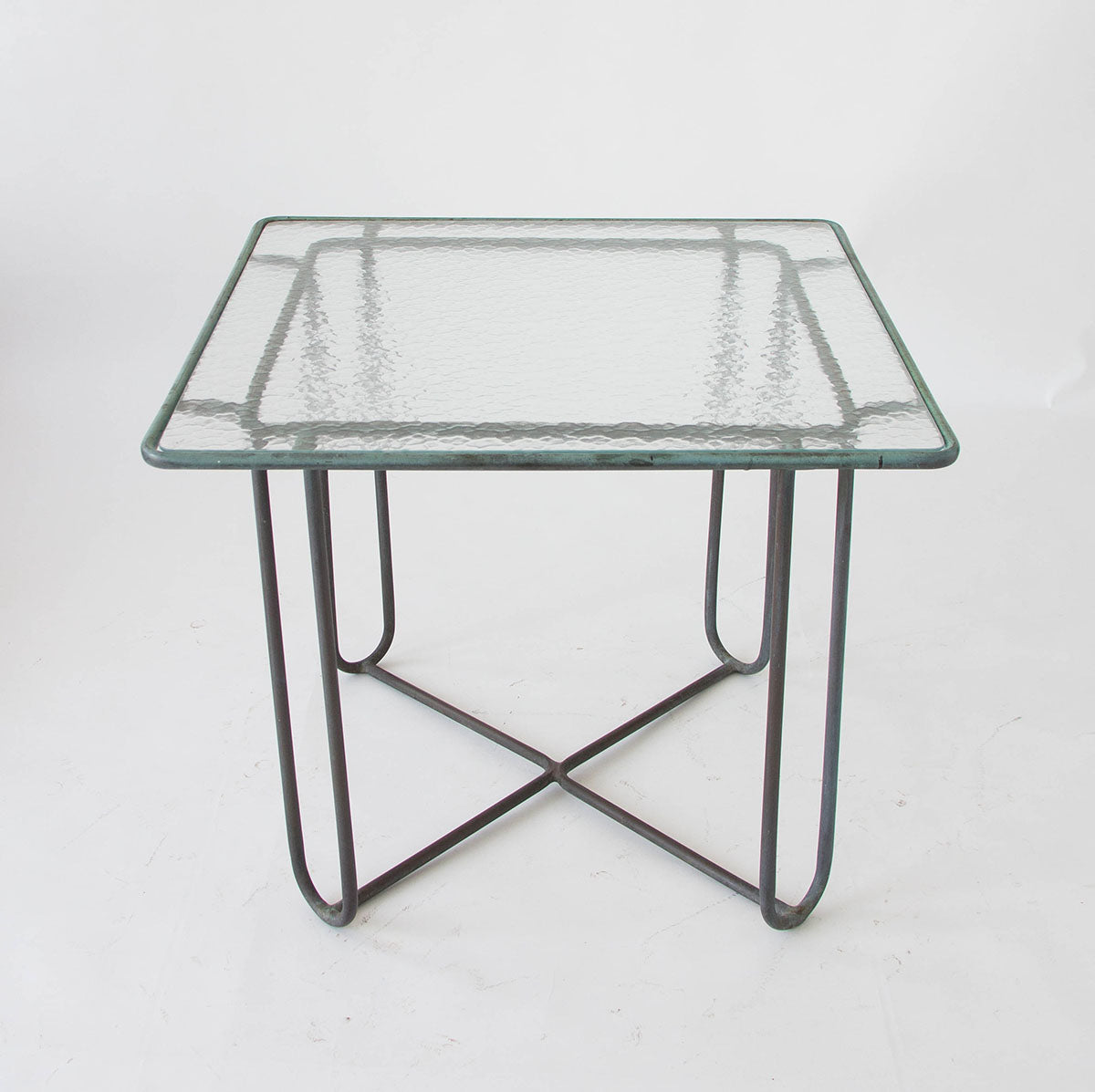 Bronze Patio Square Dining Table by Walter Lamb for Brown Jordan