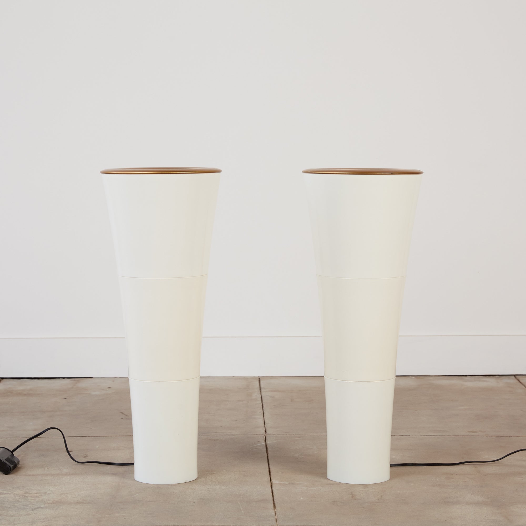 Pair of IKEA Postmodern "Fackla" Floor Lamps