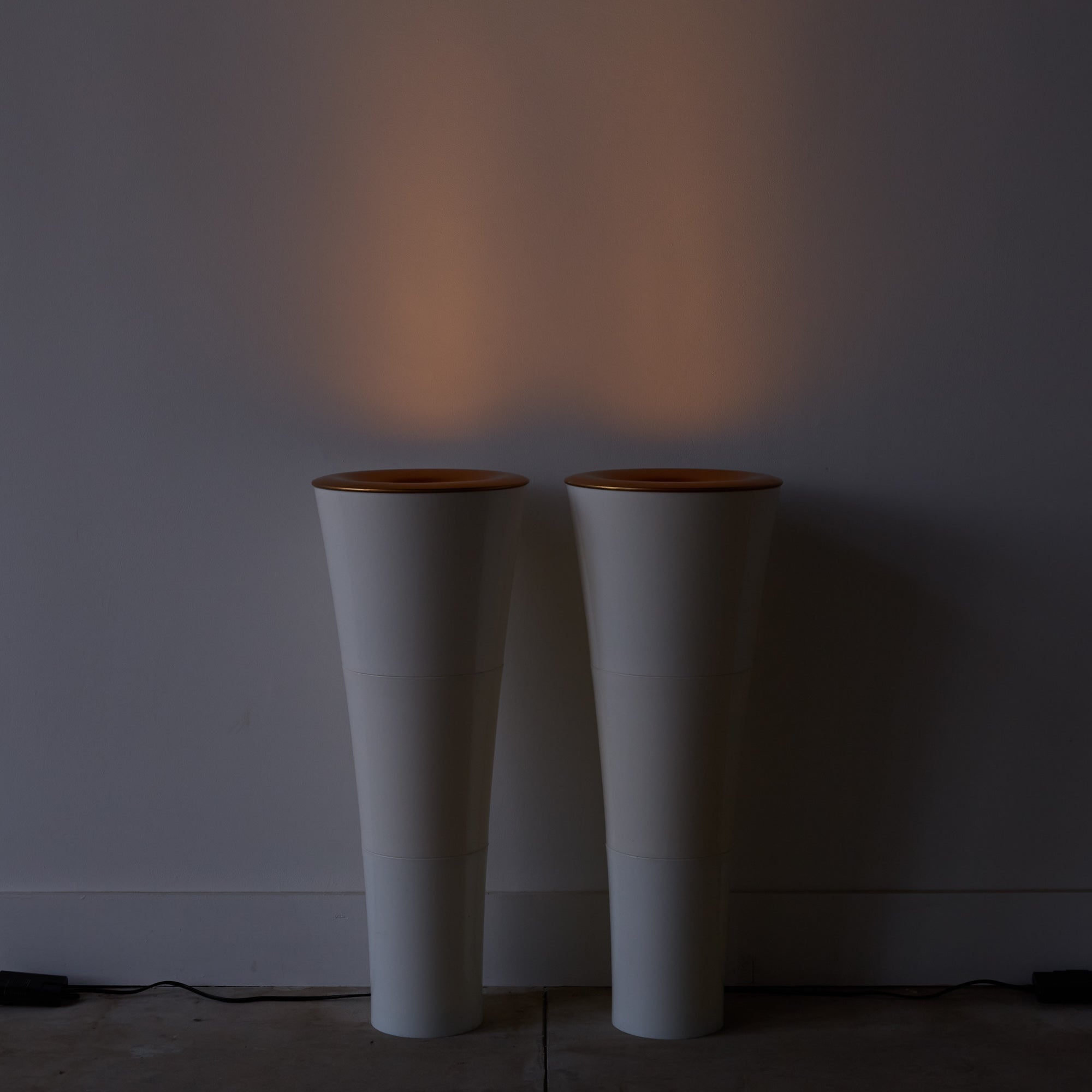 Pair of IKEA Postmodern "Fackla" Floor Lamps