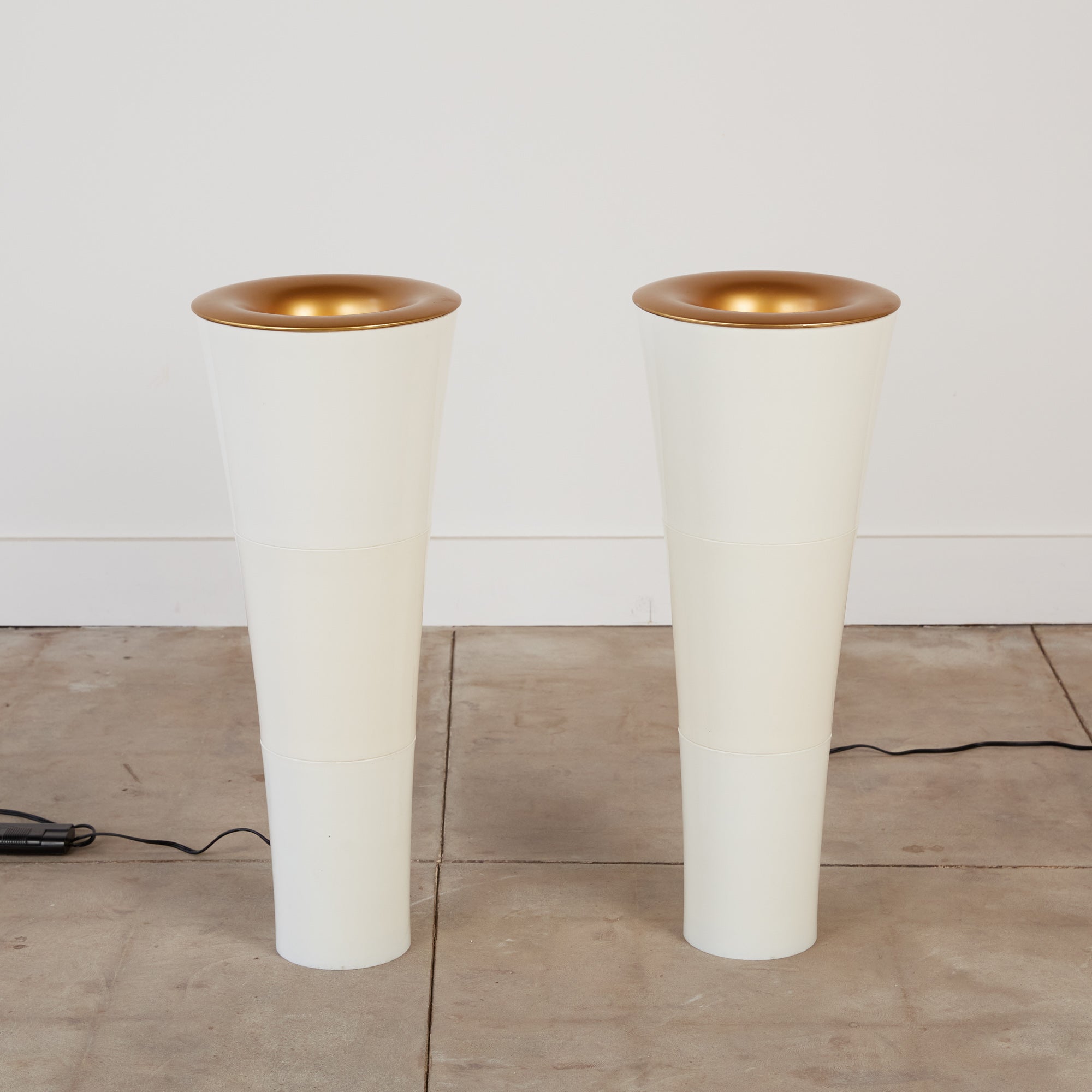 Pair of IKEA Postmodern "Fackla" Floor Lamps