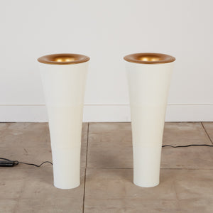 Pair of IKEA Postmodern "Fackla" Floor Lamps