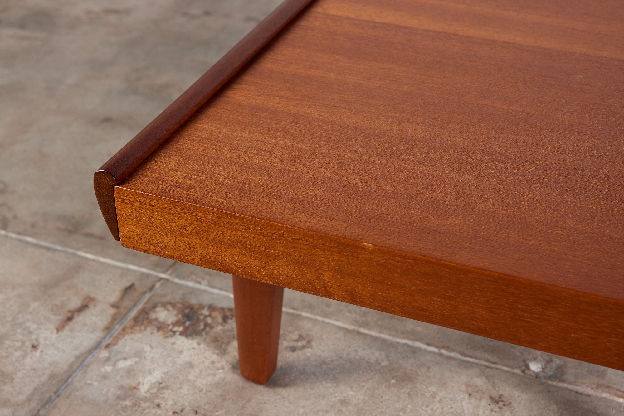 John Keal for Brown Saltman Coffee Table with Glass Top
