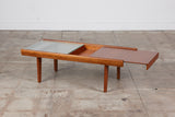 John Keal for Brown Saltman Coffee Table with Glass Top