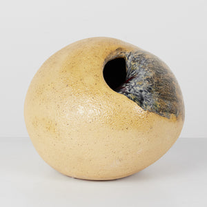 Bulbous Studio Ceramic Glazed Vessel