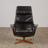 Madsen & Schübell Leather Lounge Chair and Ottoman