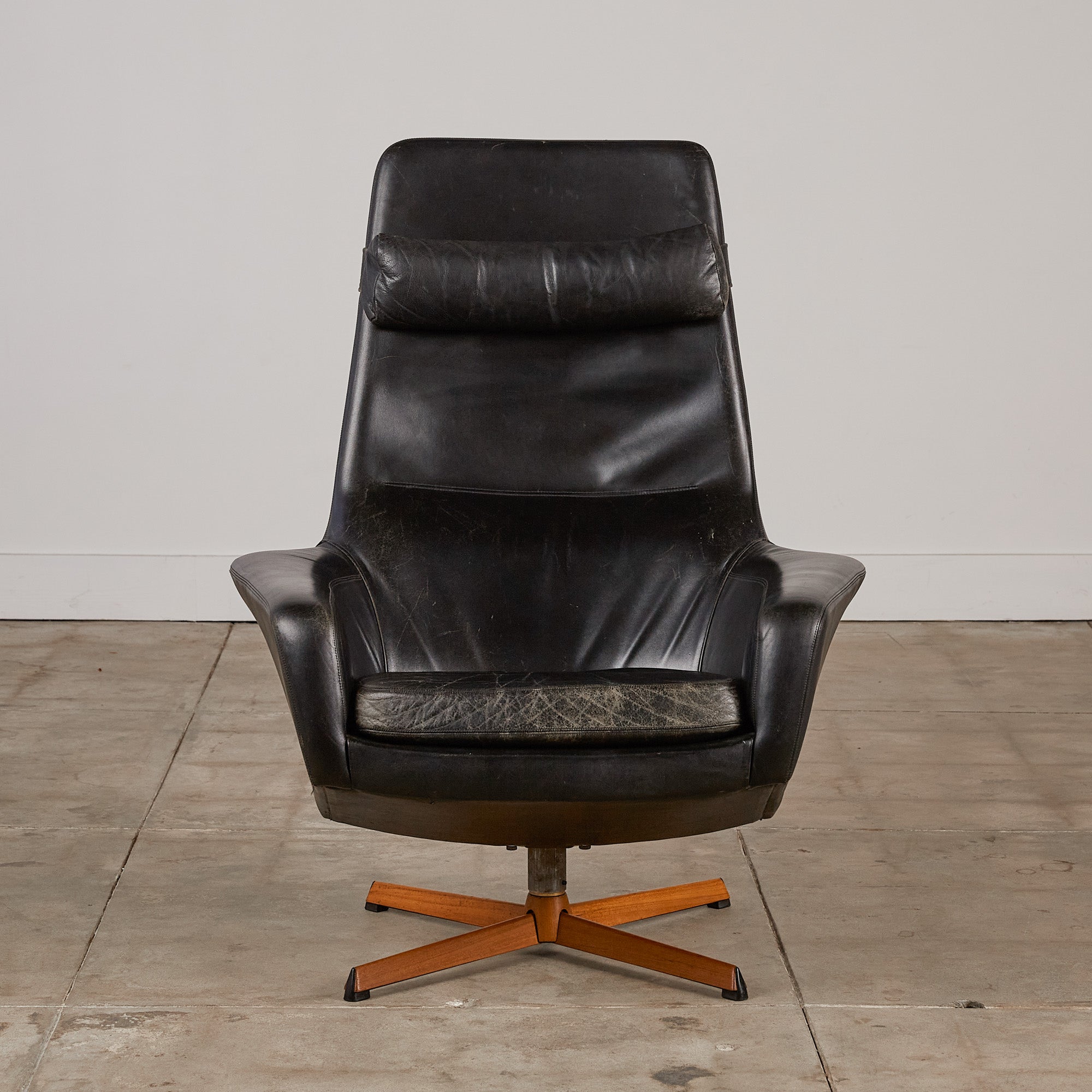Madsen & Schübell Leather Lounge Chair and Ottoman