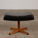Madsen & Schübell Leather Lounge Chair and Ottoman