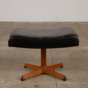 Madsen & Schübell Leather Lounge Chair and Ottoman