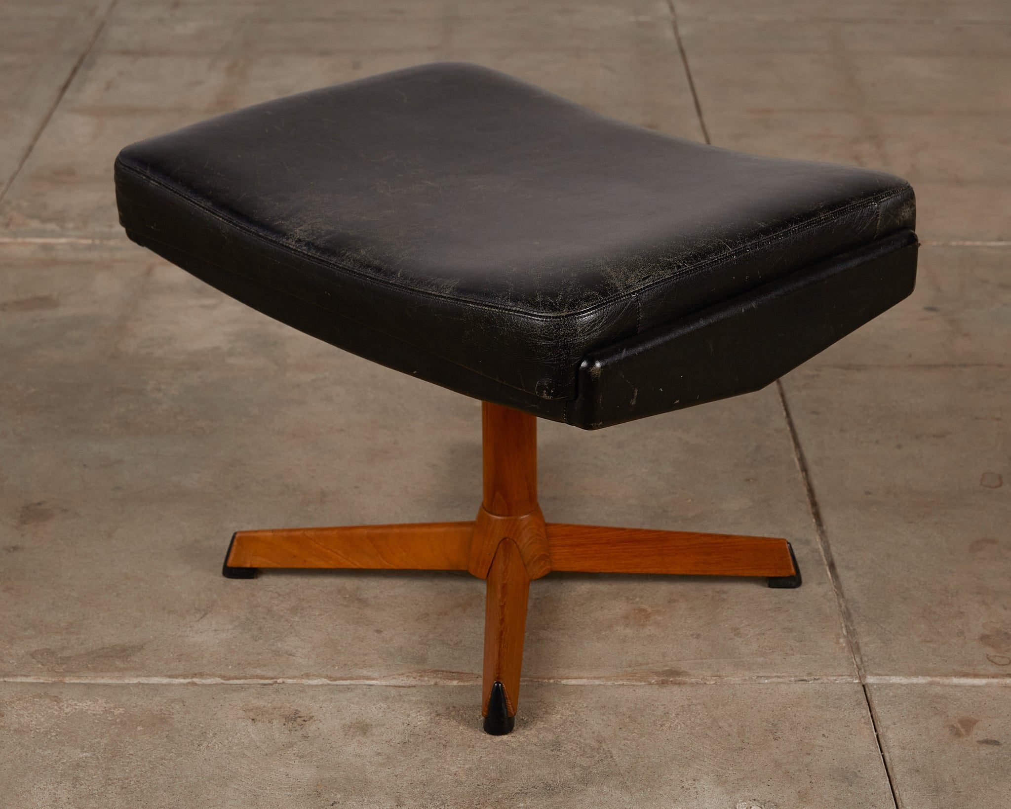 Madsen & Schübell Leather Lounge Chair and Ottoman