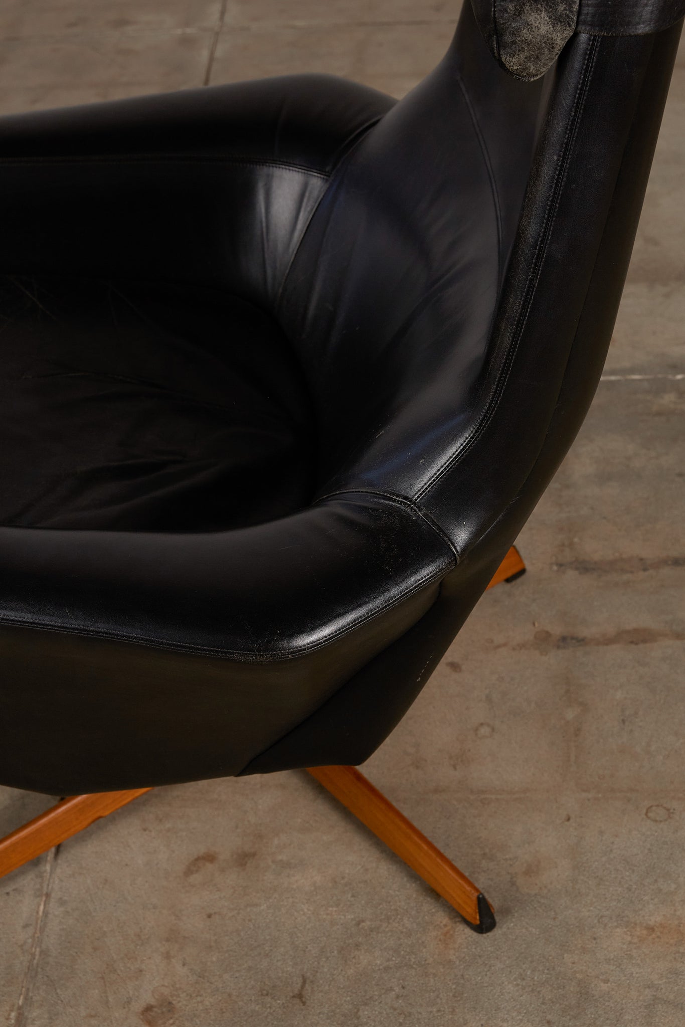 Madsen & Schübell Leather Lounge Chair and Ottoman