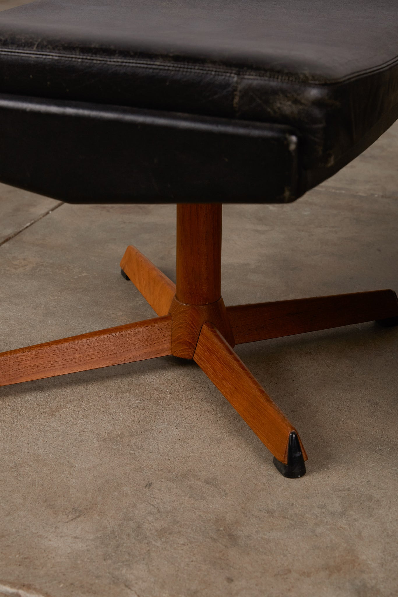 Madsen & Schübell Leather Lounge Chair and Ottoman
