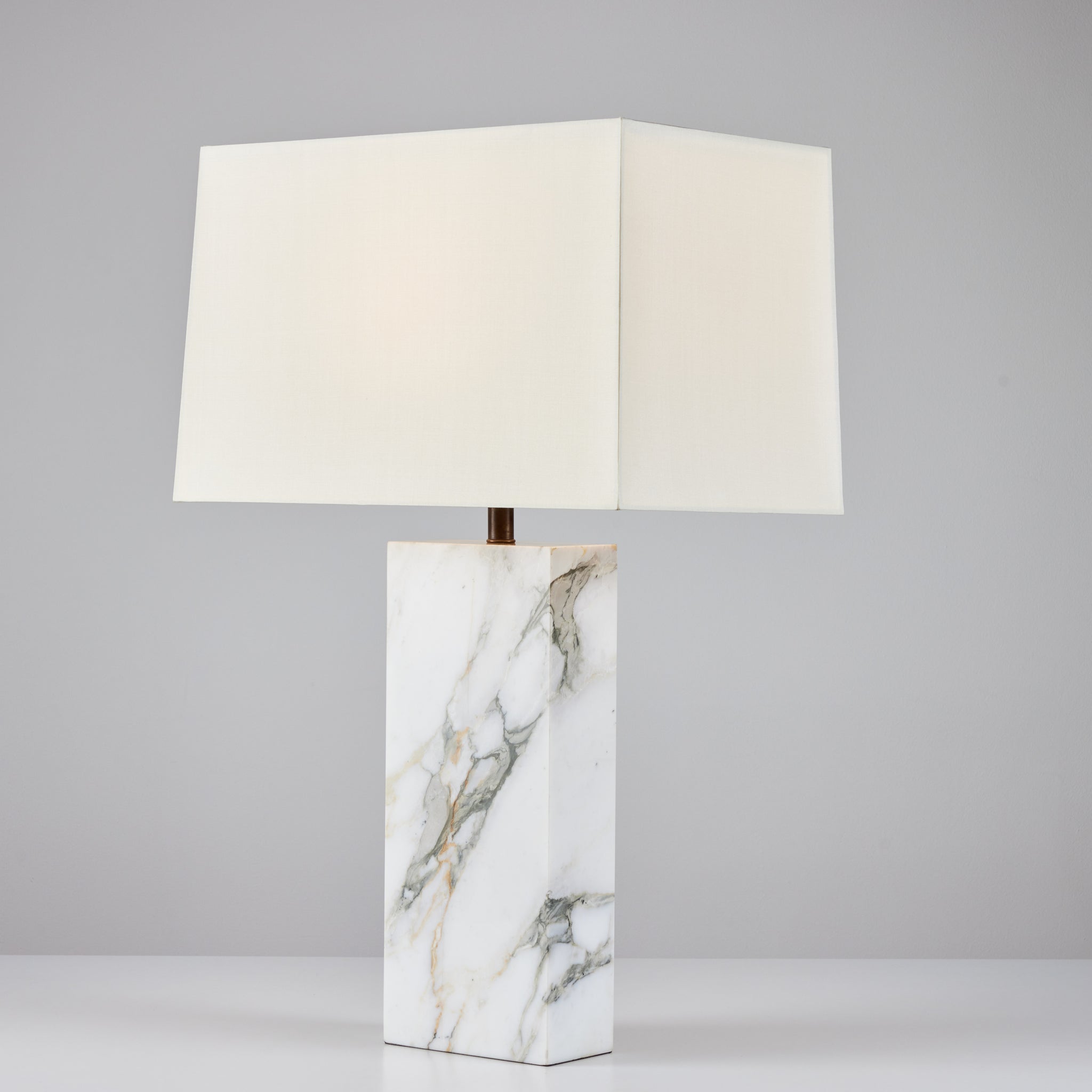 Marble Table Lamp in the Style of T.H. Robsjohn-Gibbings