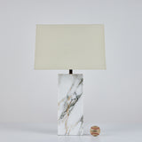 Marble Table Lamp in the Style of T.H. Robsjohn-Gibbings