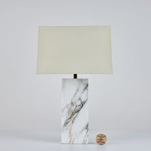 Marble Table Lamp in the Style of T.H. Robsjohn-Gibbings