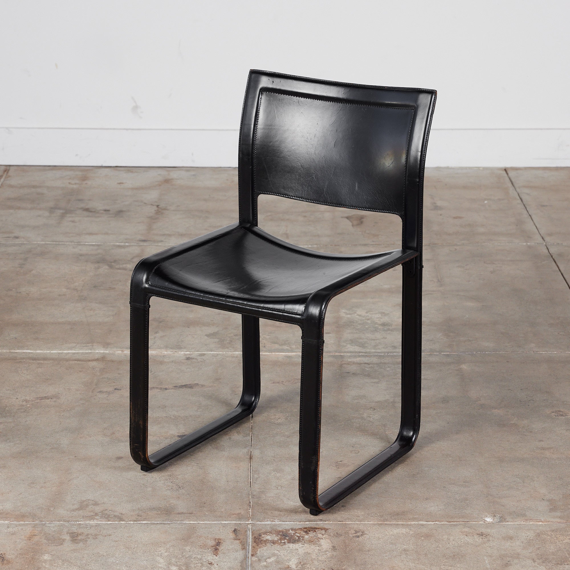 Matteo Grassi Leather Side Chair