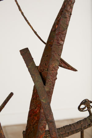 Max Finkelstein “Jacob’s Ladder” Welded Metal Sculpture
