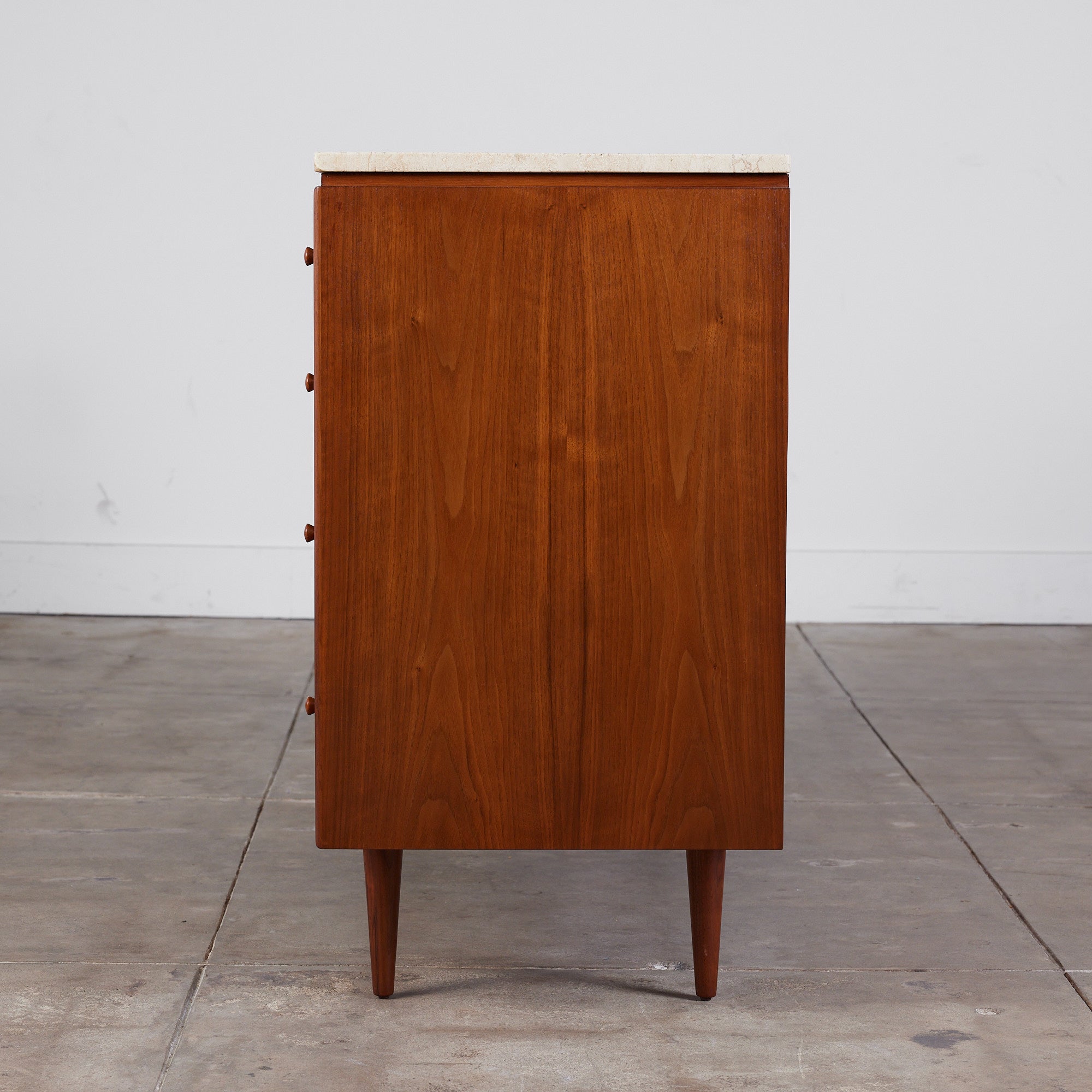 Milo Baughman Travertine Top Dresser for Glenn of California