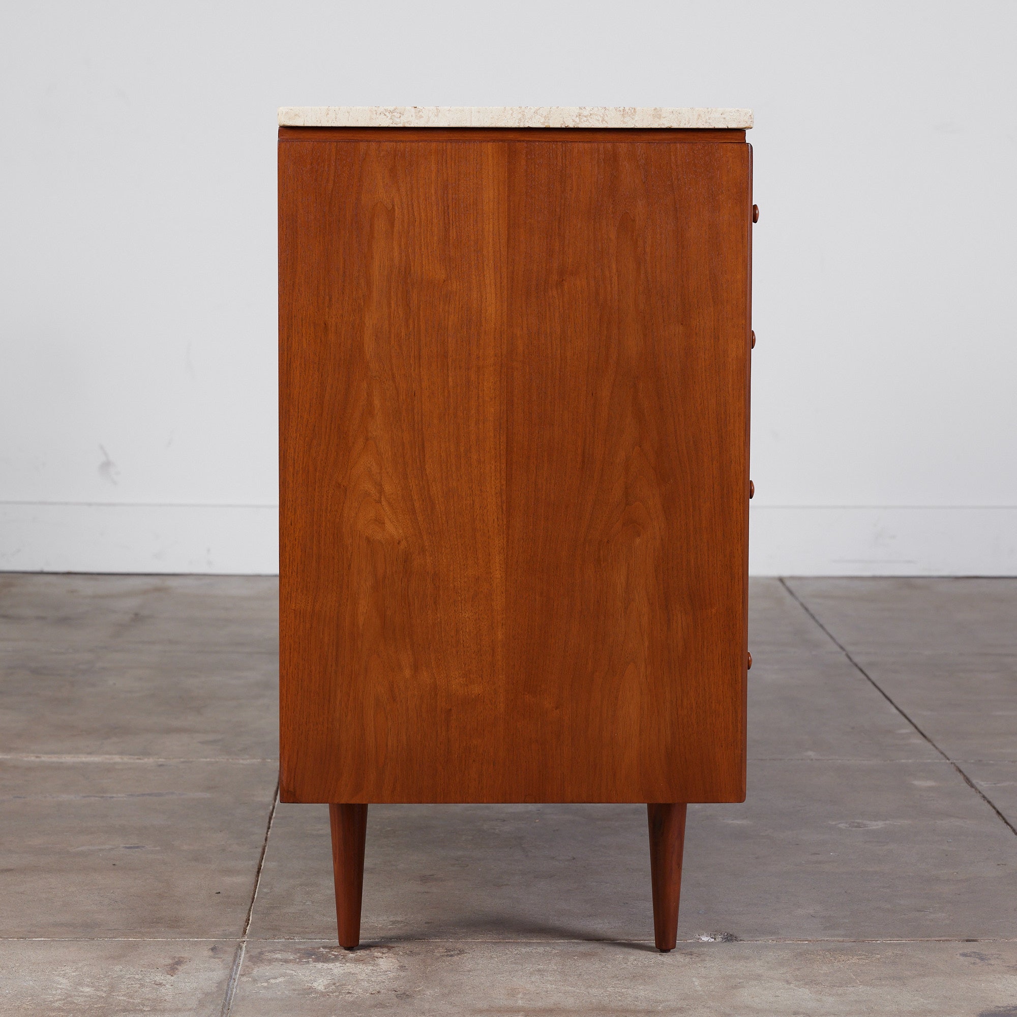 Milo Baughman Travertine Top Dresser for Glenn of California