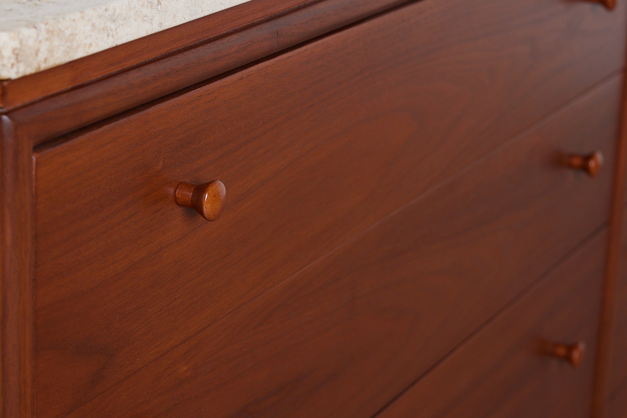 Milo Baughman Travertine Top Dresser for Glenn of California