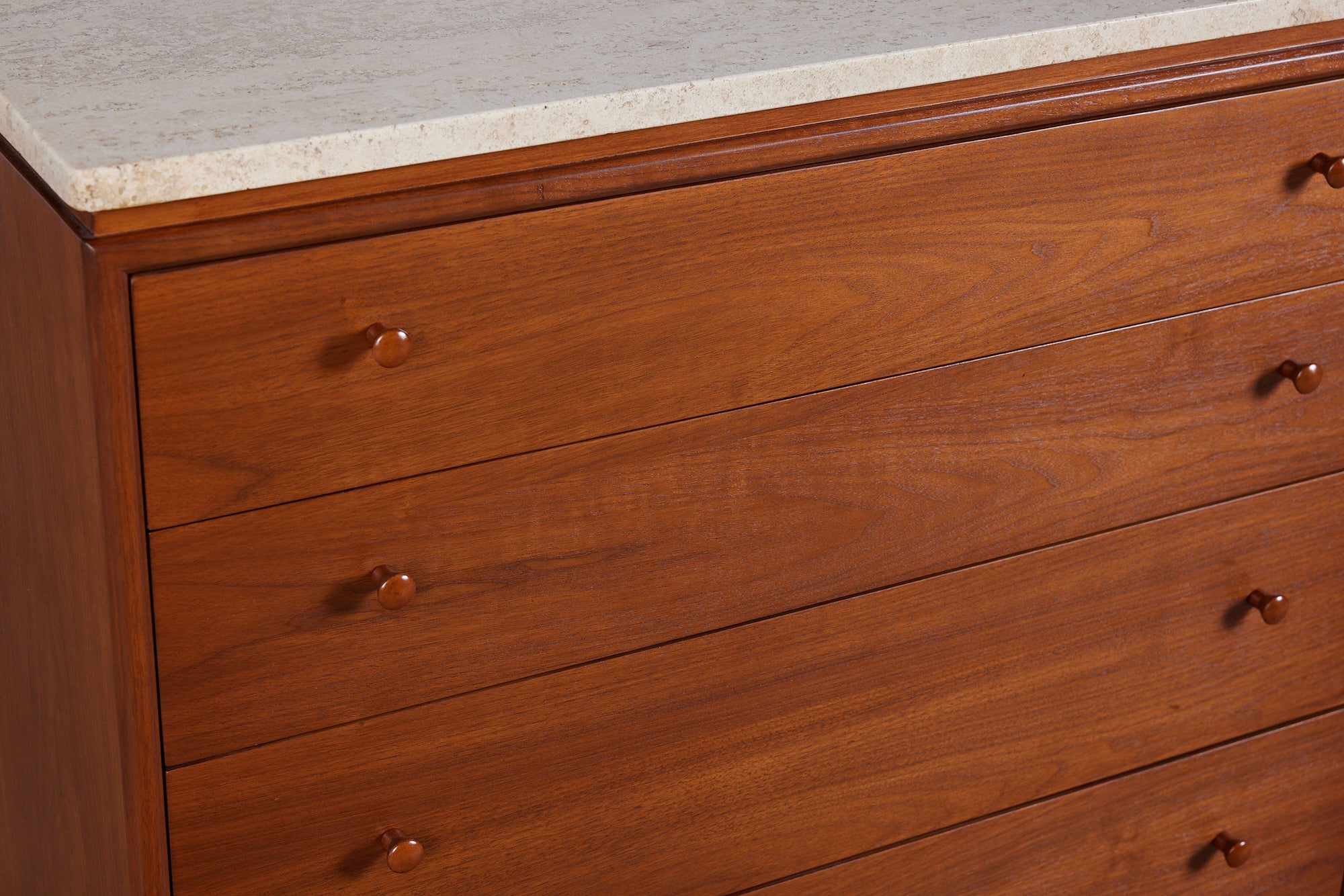 Milo Baughman Travertine Top Dresser for Glenn of California