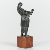 Mother and Child Mounted Sculpture