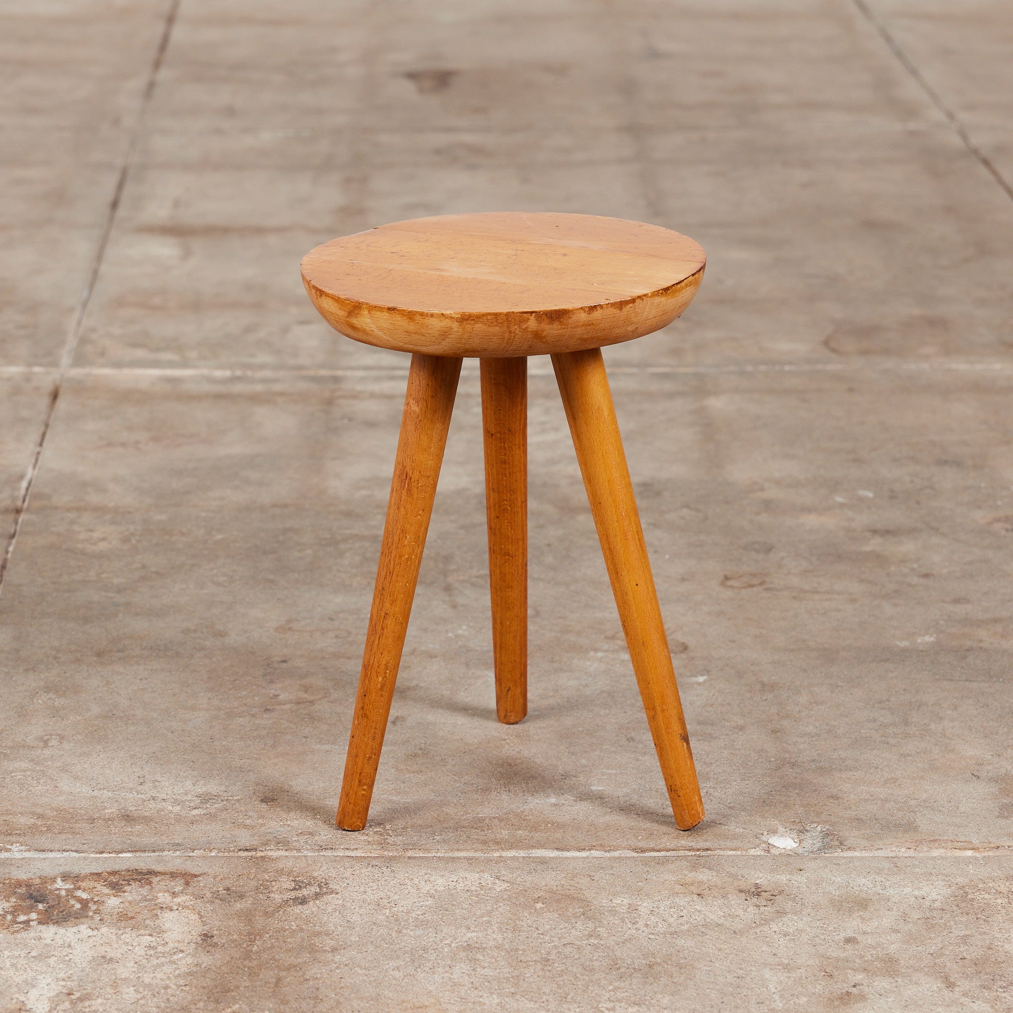 Oak Tripod Milking Stool