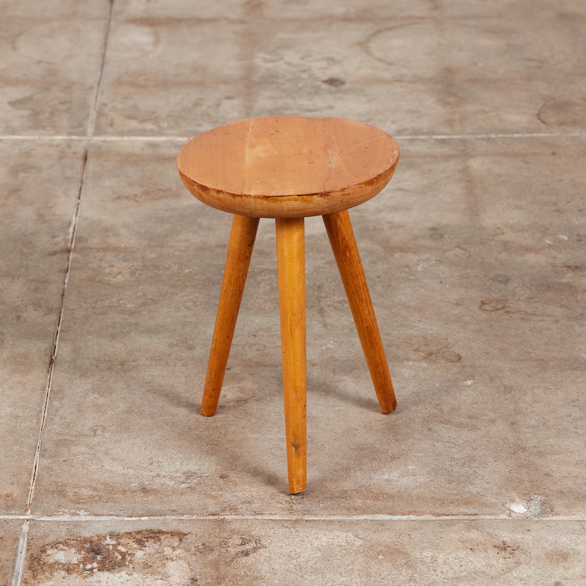 Oak Tripod Milking Stool