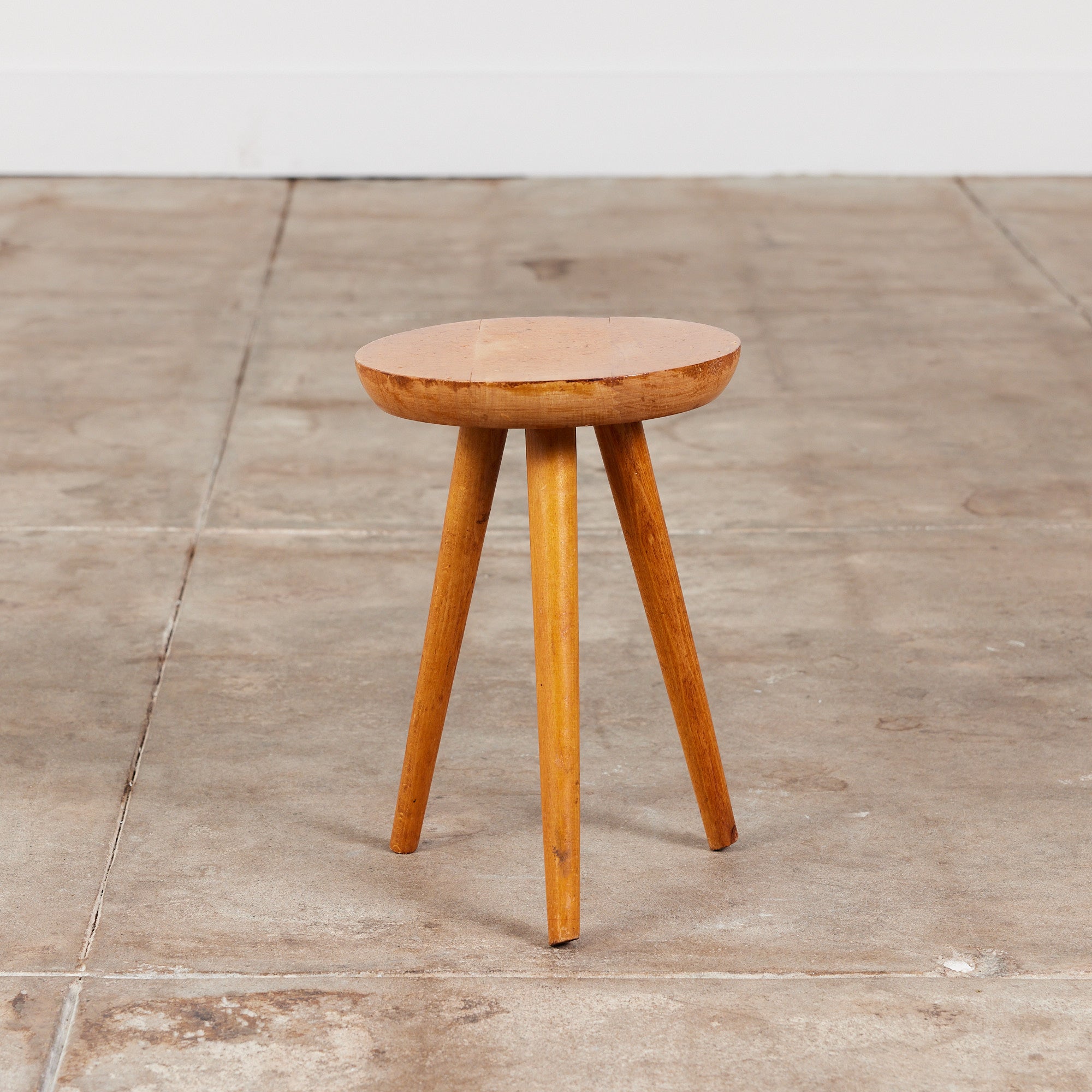 Oak Tripod Milking Stool