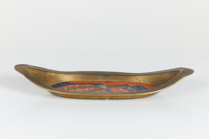 ON HOLD ** Salvador Teran Style Brass and Mosaic Tile Catchall